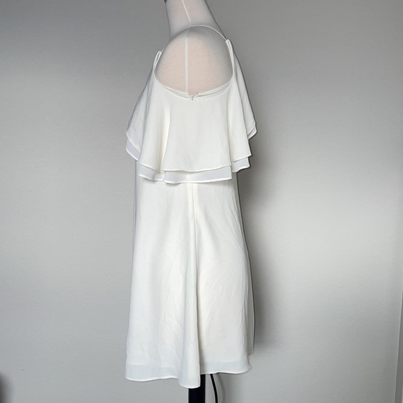 RACHEL ROY ivory white off the shoulder mini dress in women’s size XS - Picture 4 of 10